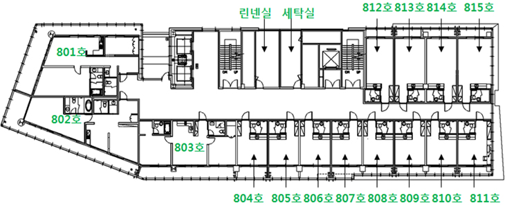 게스트하우스 평면도