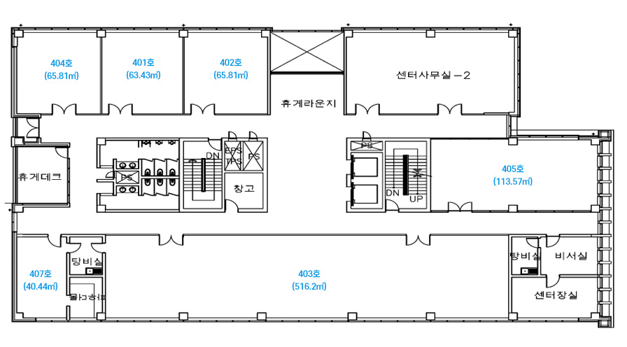 미음단지 4층 평면도